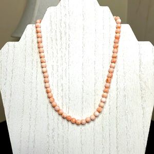 Vintage coral bead necklace